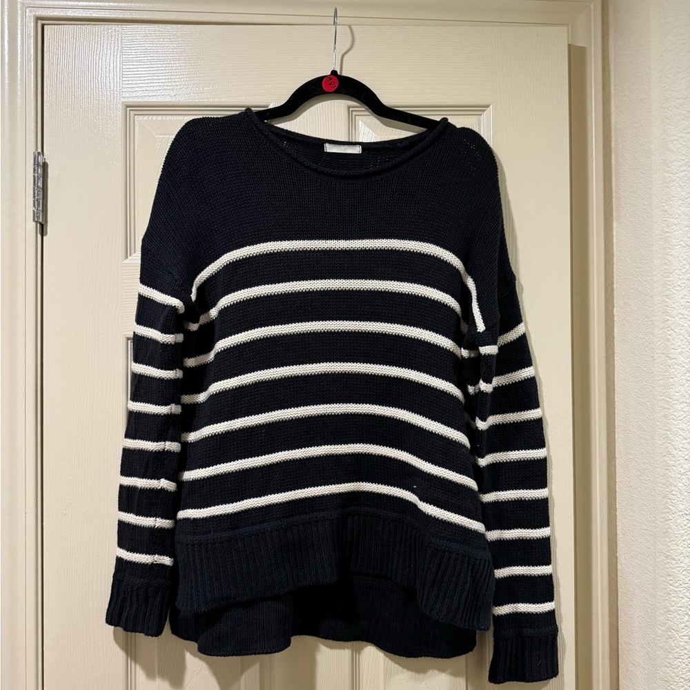 Striped Black and White Women's Sweater